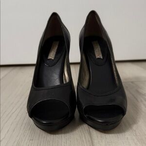 Banana Republic Black Peep-Toe Heels